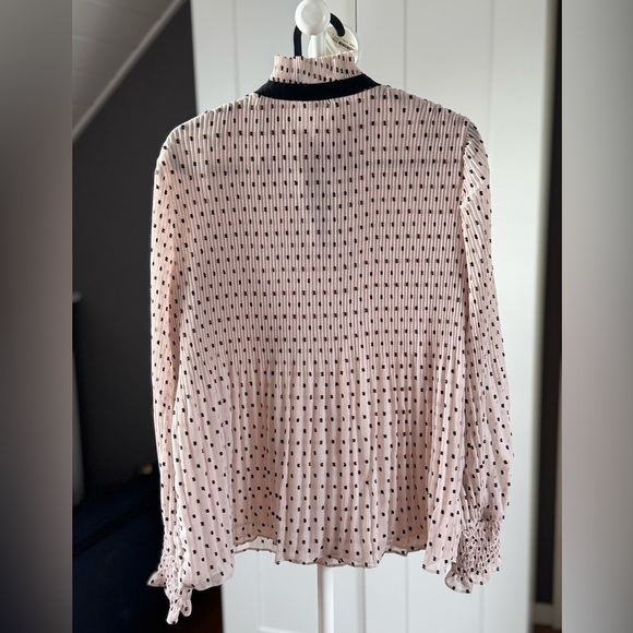 Max Studio Blush Pink Polka Dot Blouse
Ribbon Necktie Size Extra Small - Picture 3 of 7